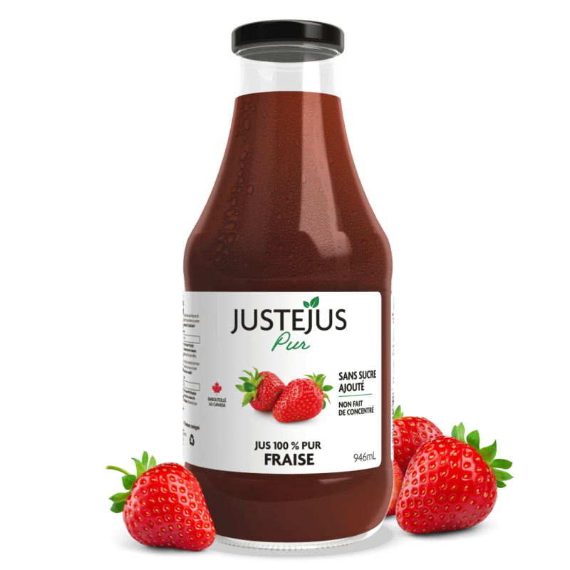 Jus de fraise pur